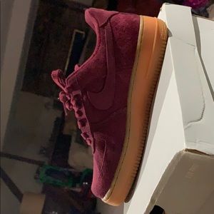 WM S AIR FORCE 1 ‘07 Suede(deep garnet )
